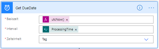 Calculate the task due date