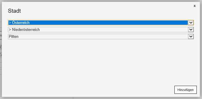 Modal dialog for adding more taxonomy terms