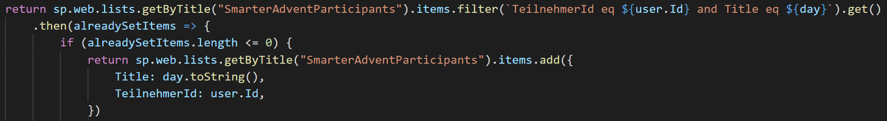 Pnp Verbindung zum SharePoint um ListItem zu erstellen