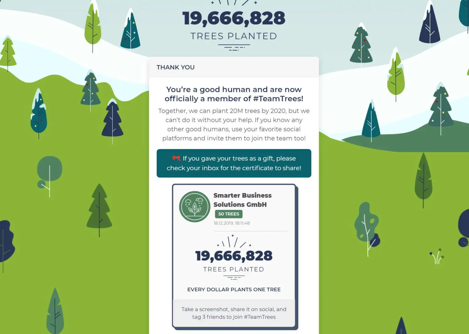 SharePoint Adventkalender Spende