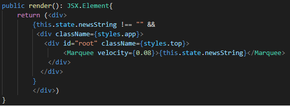 SharePoint: Example of the marquee ticker for important messages