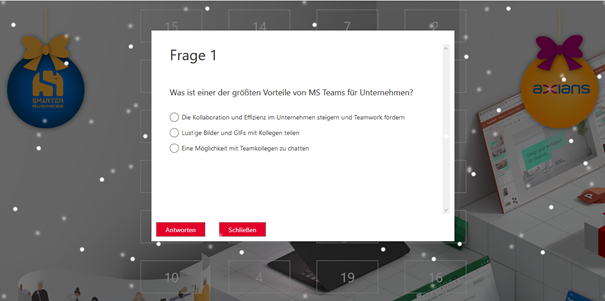Advent Calendar for Employees β open door