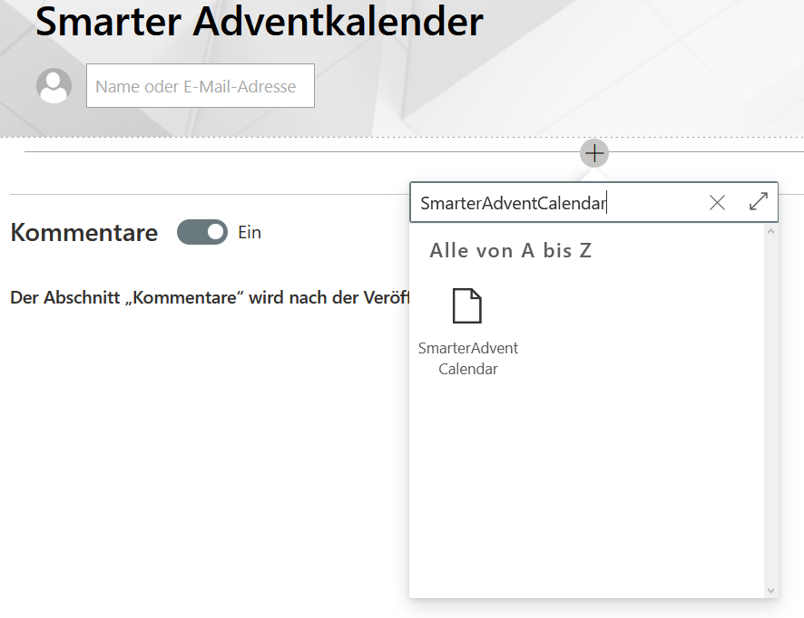 Add web part in modern UI