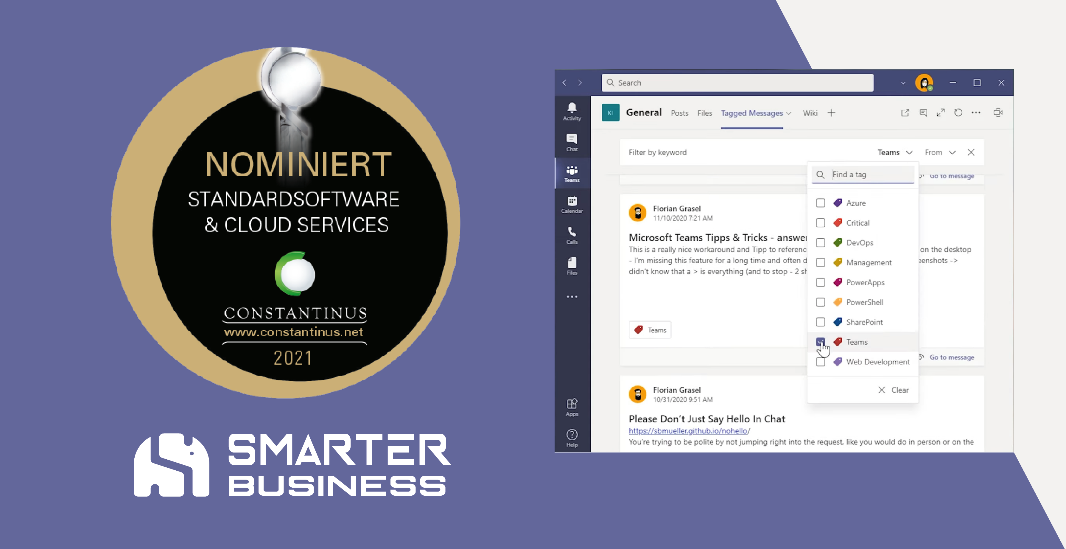 TagTeam nominated for the Constantinus Award 2021
