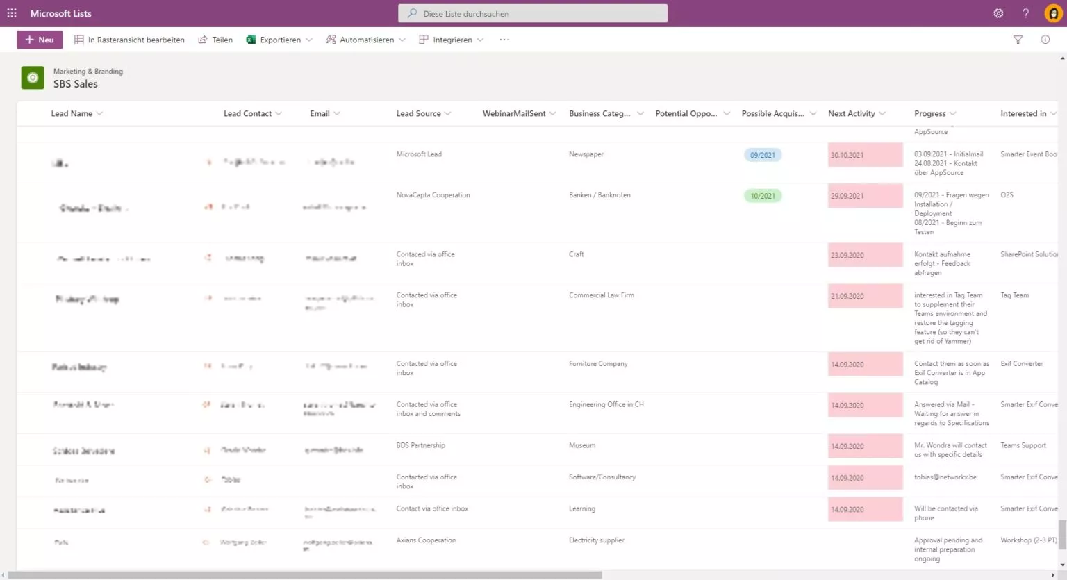 CRM automation with Microsoft 365 — Microsoft List as the central intake for CRM