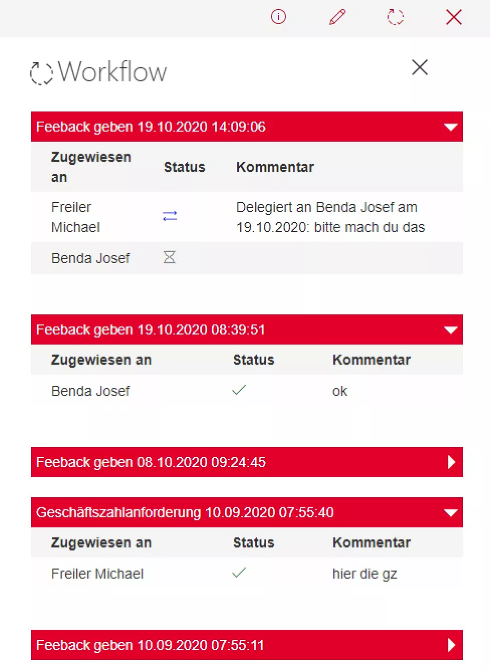 Document management system for SharePoint: workflow overview of a document