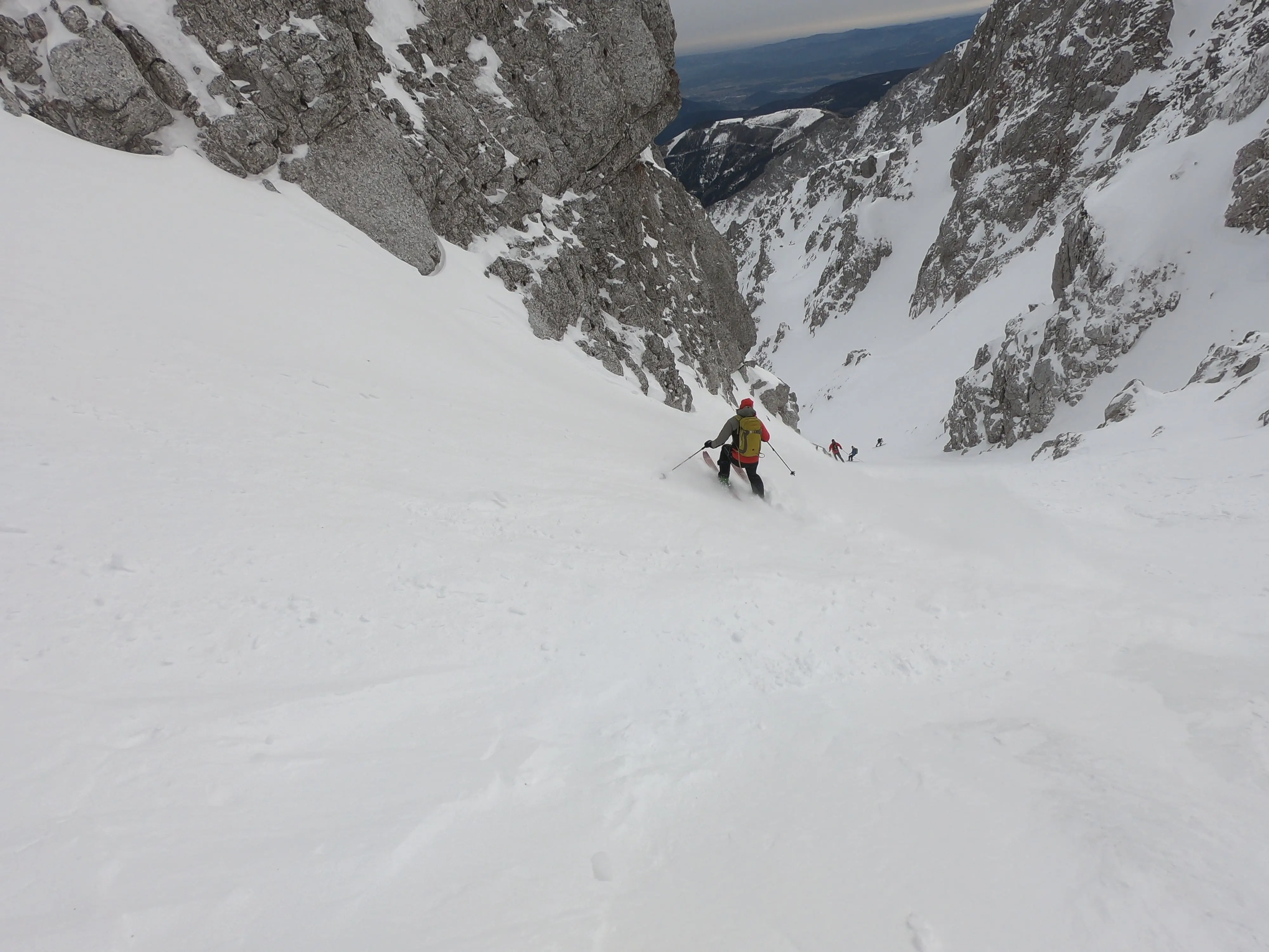 nach der Einfahrt Breite Ries am Schneeberg
