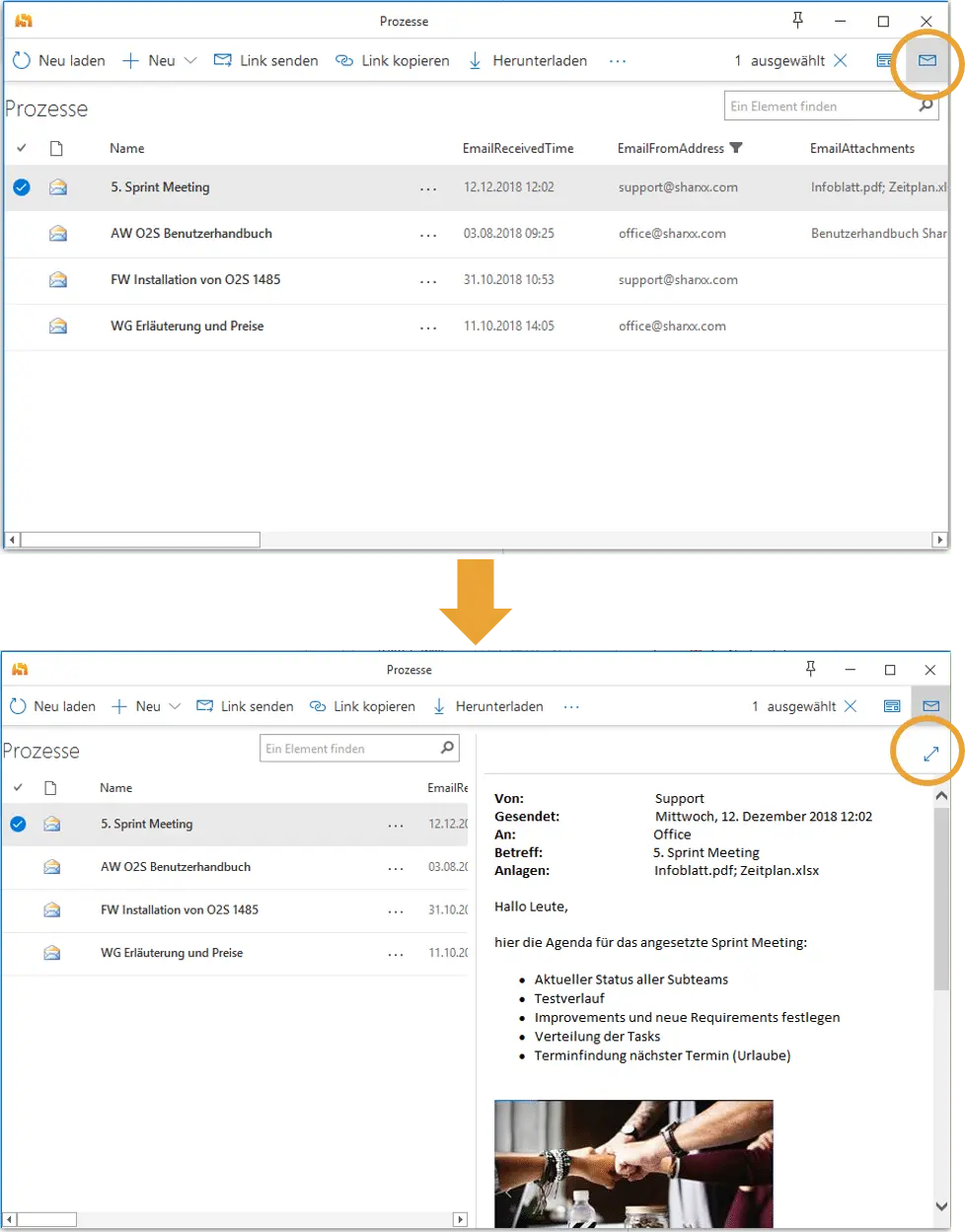 Email Vorschau direkt im SharePoint