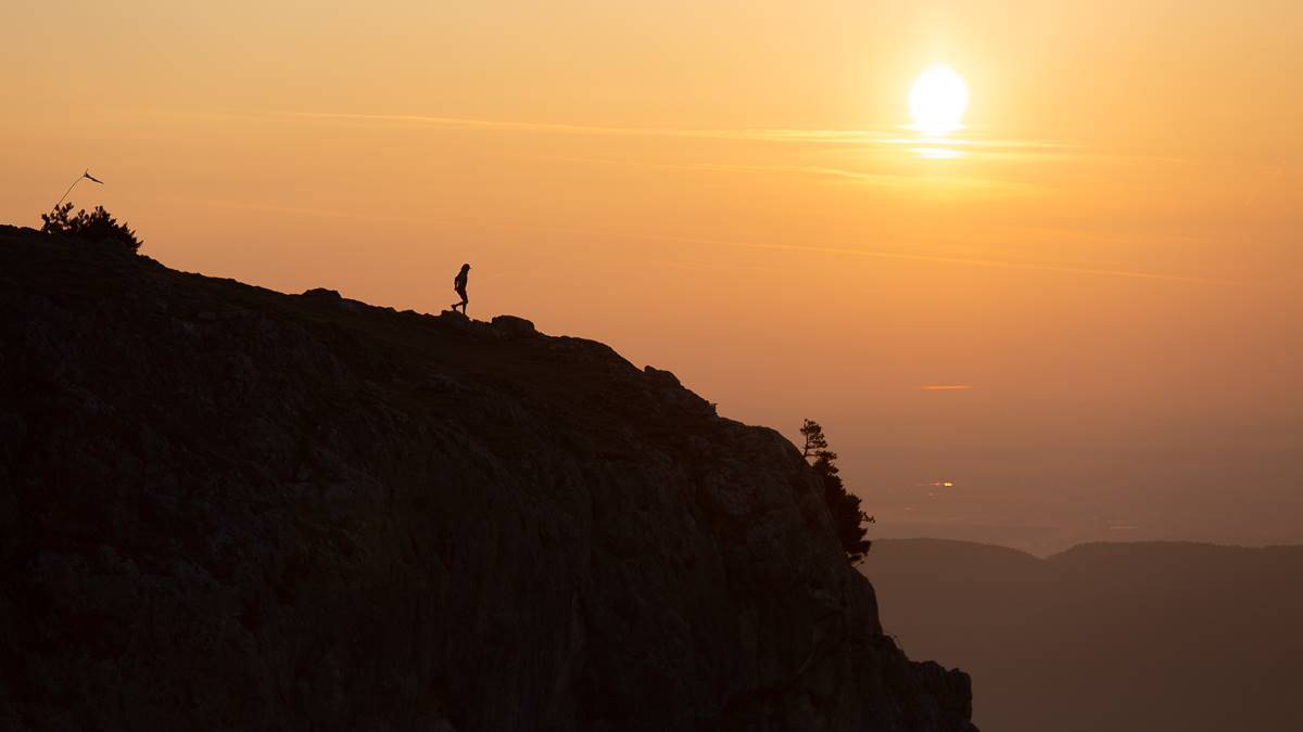 Florian Grasel beim Trailrunning