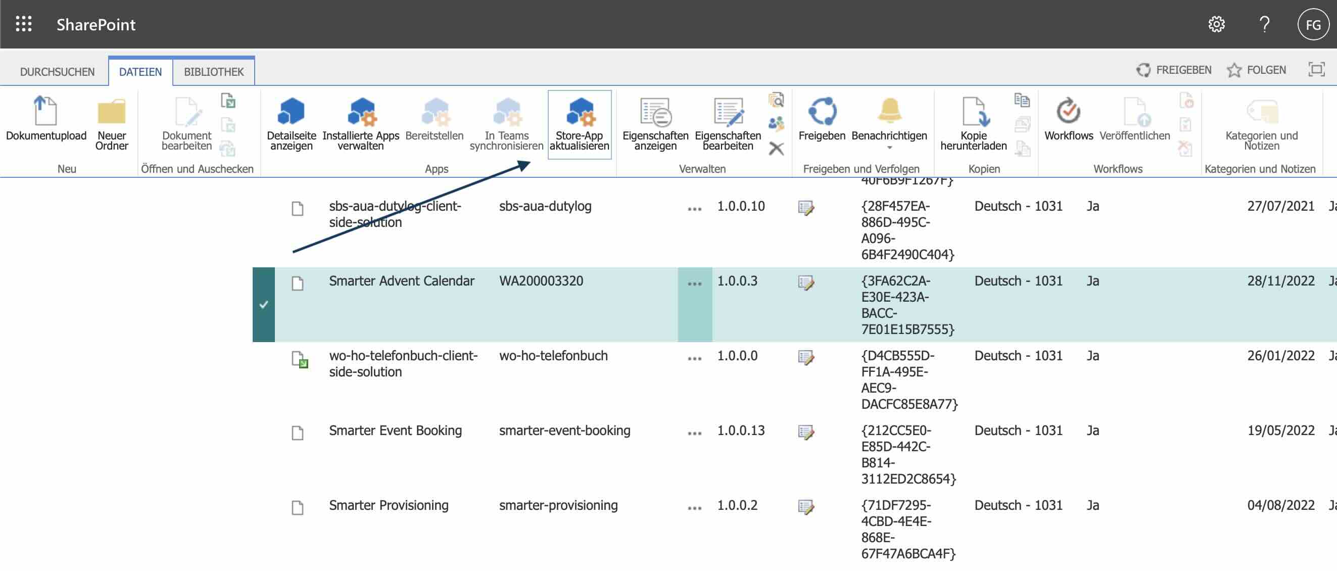 SPFx-Produkte aus dem Microsoft Marketplace aktualisieren – So geht's