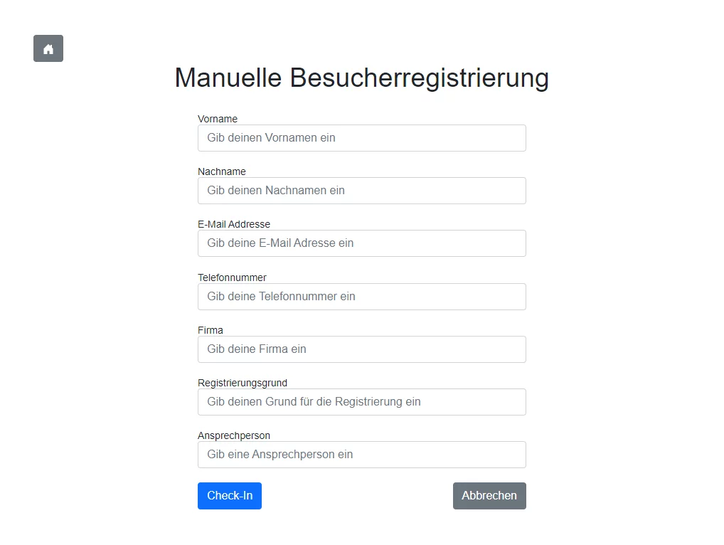Outlook reception registration: manual registration