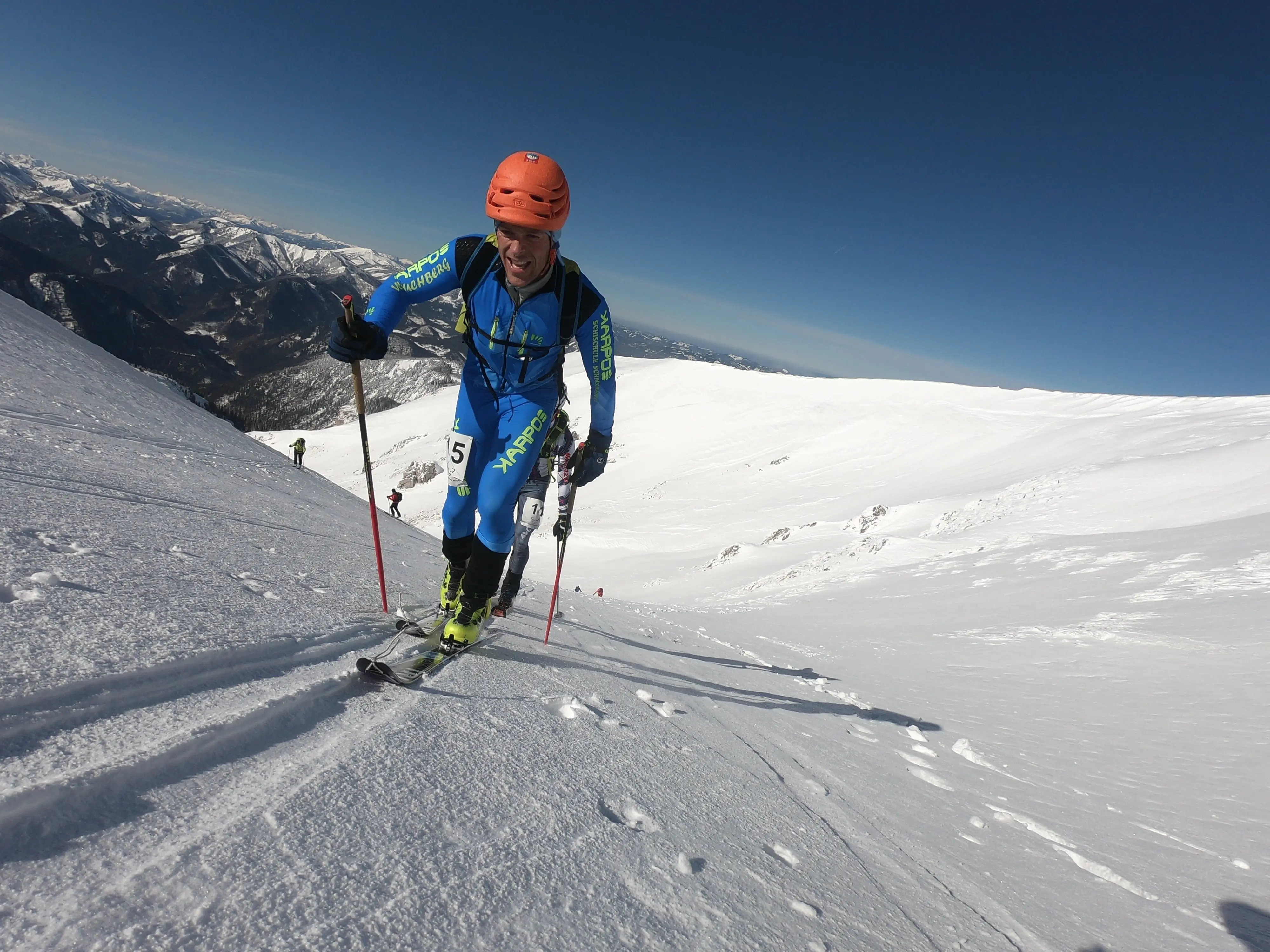 Peter Groß beim Schneeberg Schitouren Rennen