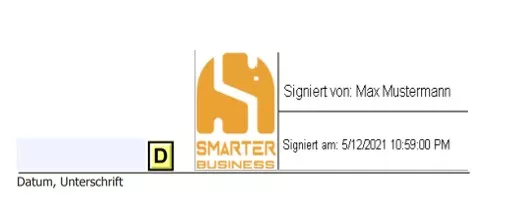 SharePoint: Signed document with placed signature