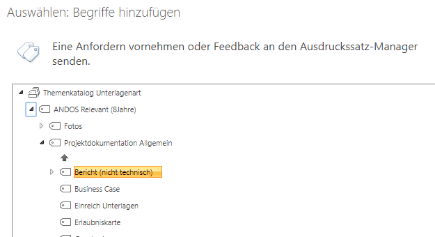 SharePoint Taxonomie Baum mit mehreren Ebenen