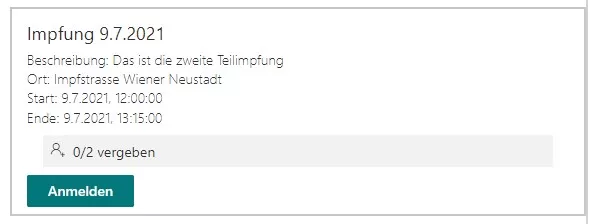 SharePoint event bookings: session