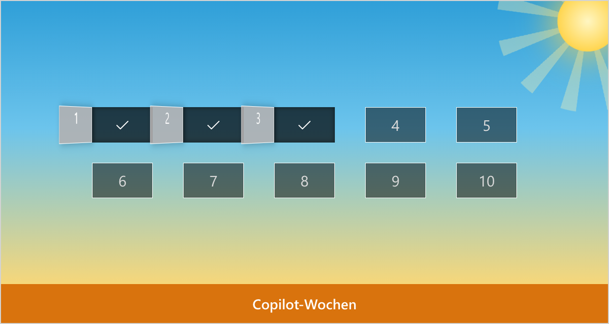 Kalender im Design Sommer