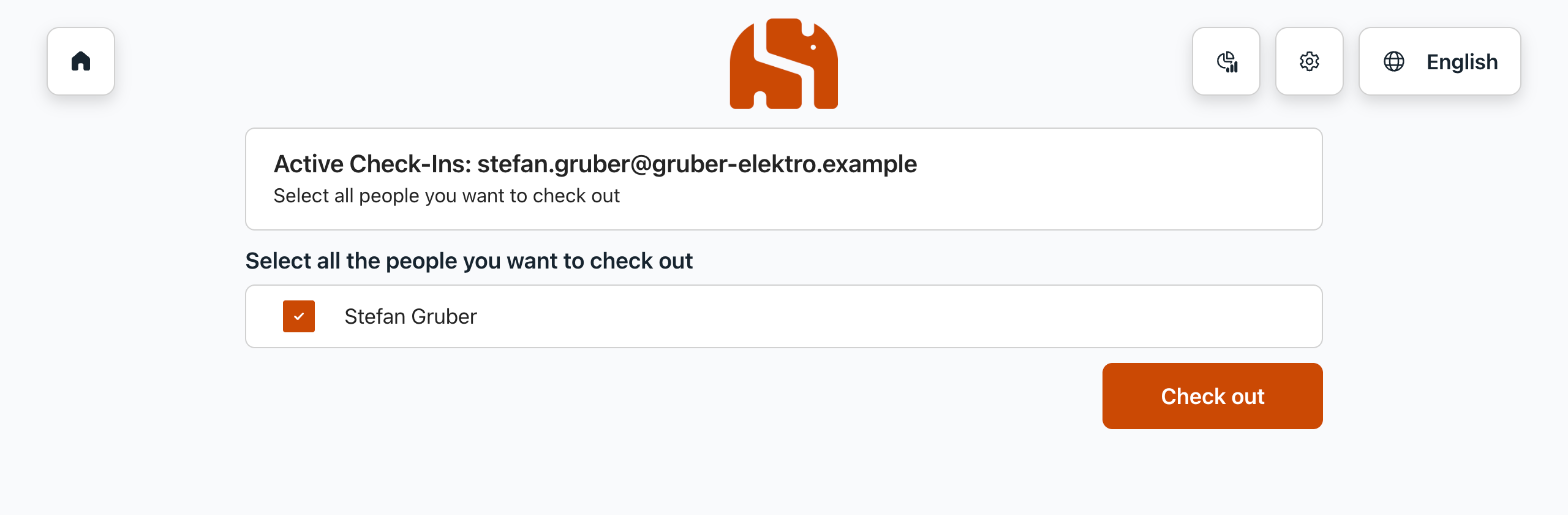 Selection of the people to be checked out