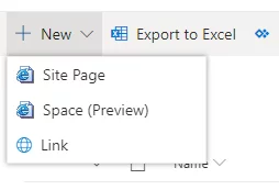 Create SharePoint Spaces