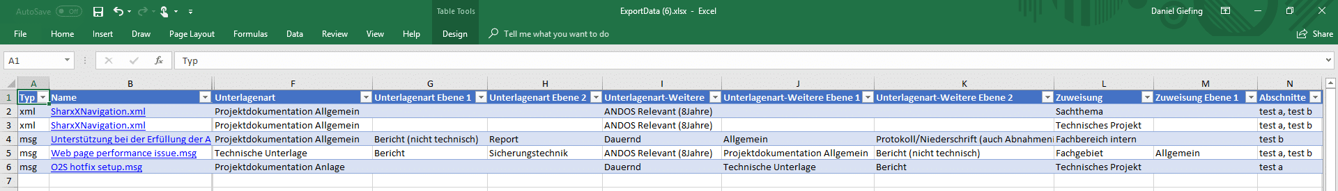 SharePoint erweiterter Excel Export