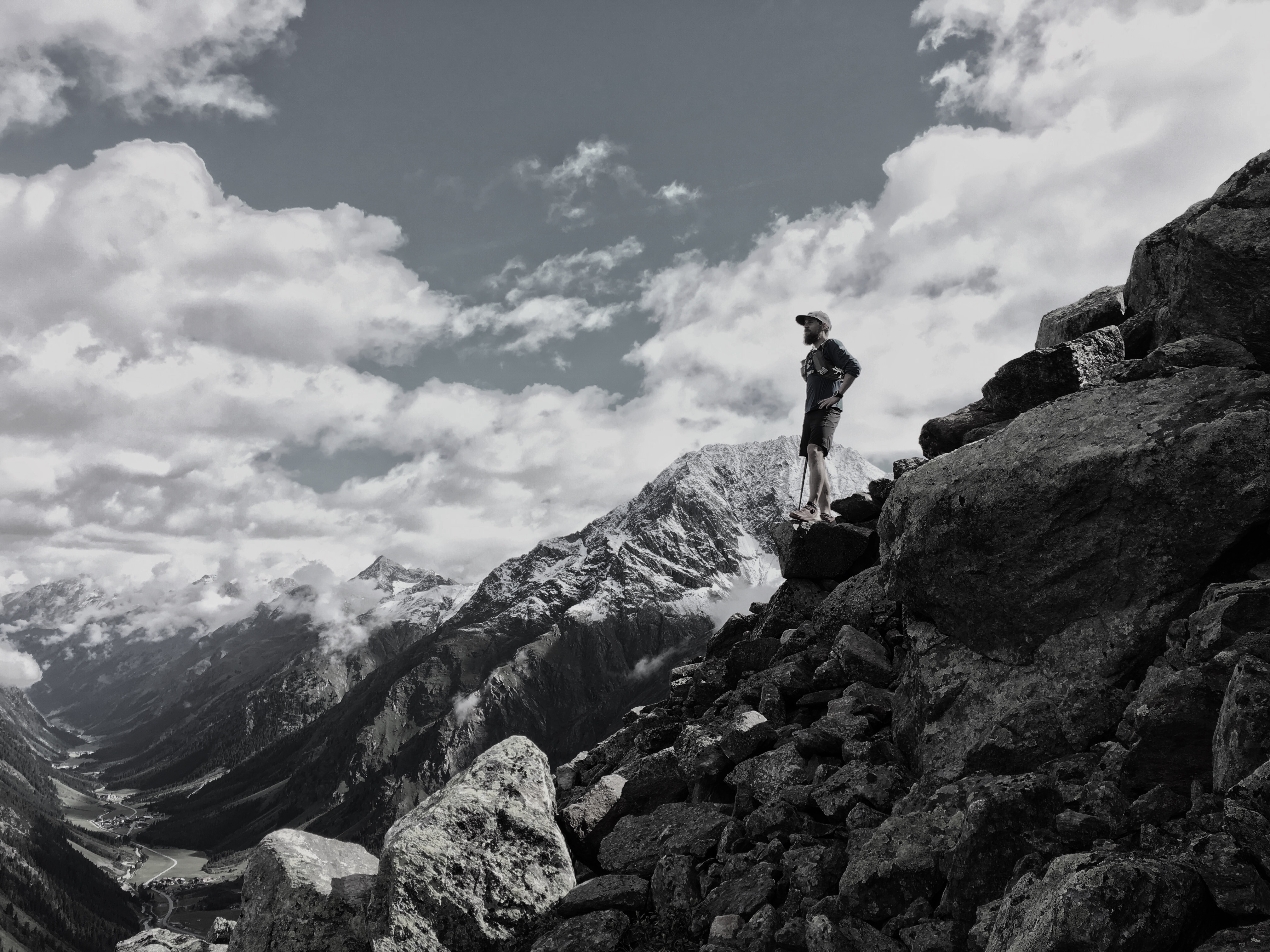 Florian Grasel beim Trailrunning im Pitztal