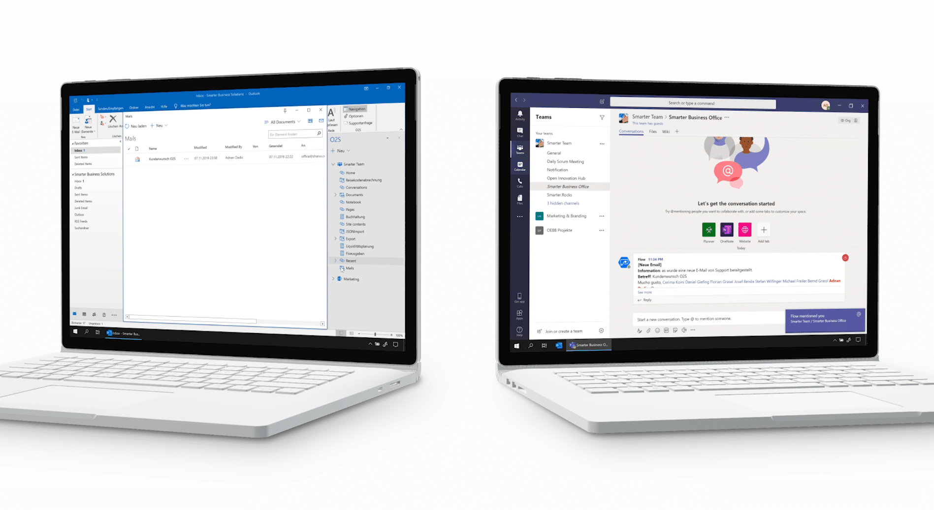 Automatisches Posten von Nachrichten in Teams nach dem Hochladen von Attachments oder Mails von Office 2 SharePoint