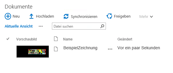 DWG Thumbnail in SharePoint - SharePoint DWG mit Thumbnail