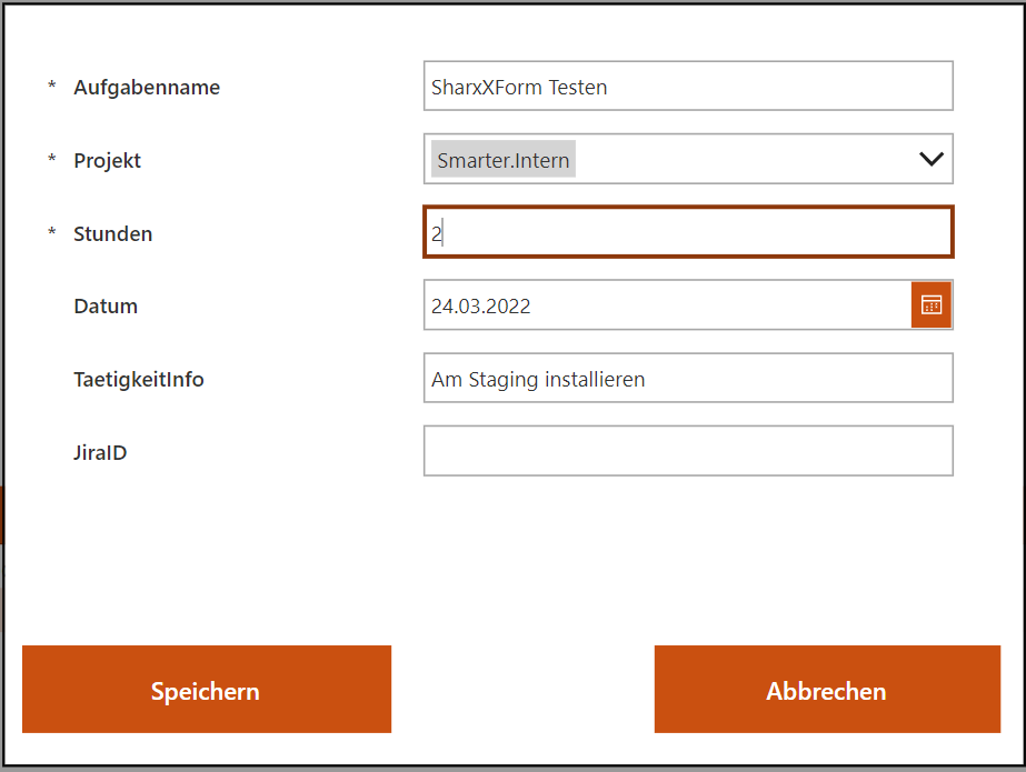 Microsoft Planner Zeiten - Zeiteneintrag erstellen