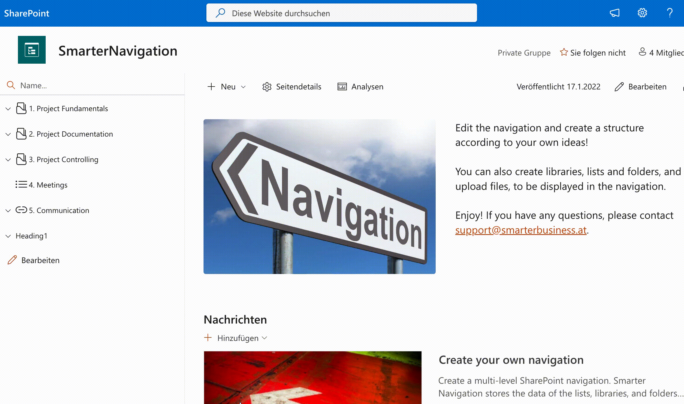 SharePoint Navigation Icons: Icons festlegen